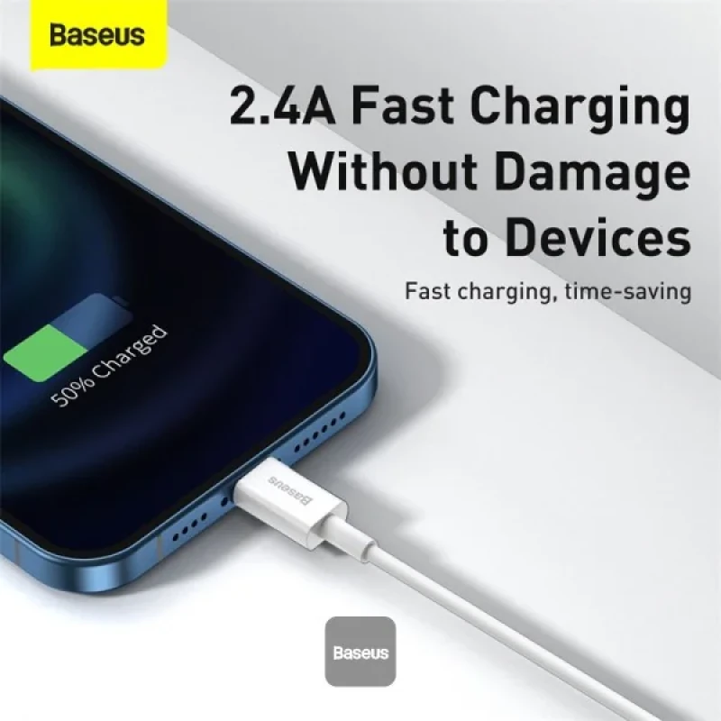 کابل تبدیل USB به لایتنینگ باسئوس مدل CALYS-A طول 1 متر