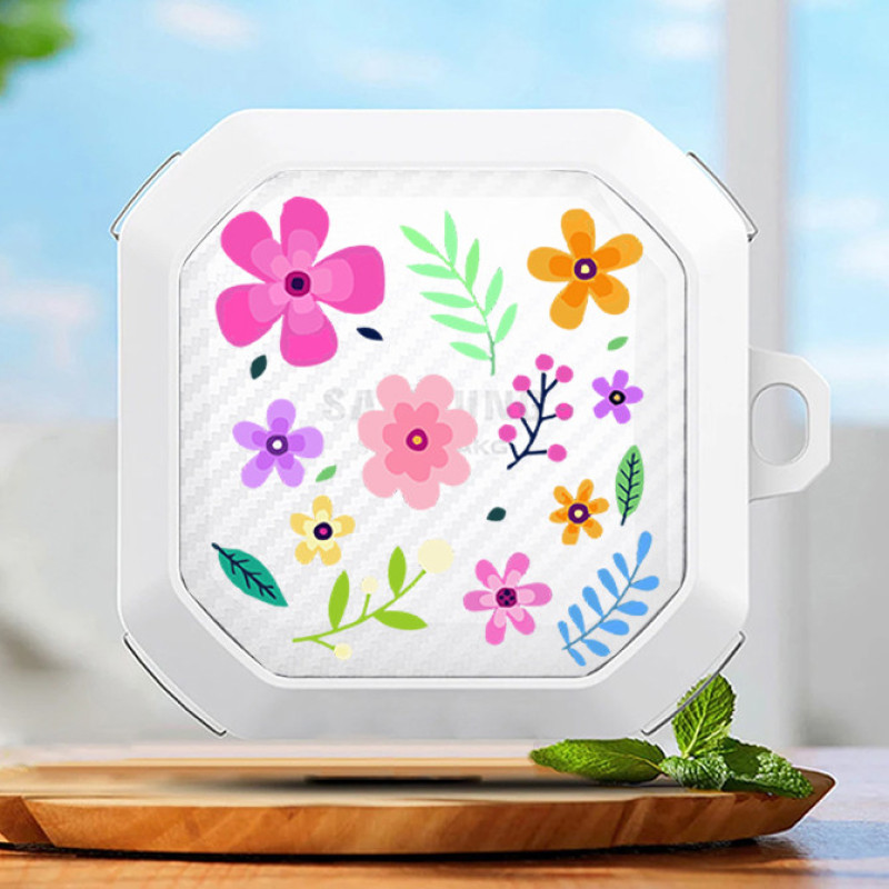 کاور طرح Spring Flowers مناسب برای کیس هدفون سامسونگ Galaxy Buds Live  Buds Pro  Buds 2  Buds 2 Pro