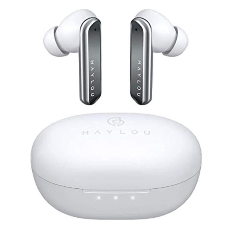 هدفون بلوتوثی هایلو مدل W1 با نویز کنسلینگ میکروفون، درگاه شارژ USB Type-C، دارای 4 میکروفون، پشتیبانی از فرمان لمسی، مقاومت در برابر رطوبت و عرق