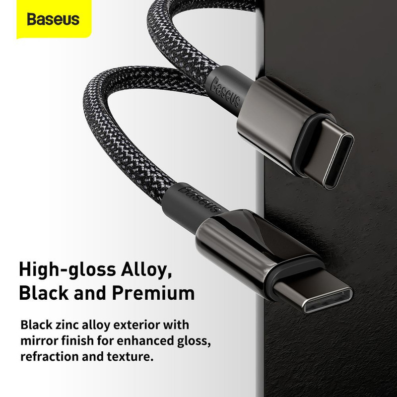 کابل تبدیل USB-C باسئوس مدل Tungsten طول 1 متر
