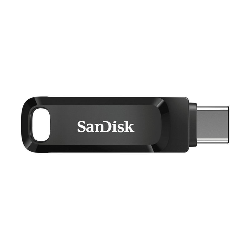 فلش مموری سن دیسک مدل Ultra Dual Drive Go ظرفیت 32 گیگابایت با دو رابط USB 3.2 و USB-C، سرعت خواندن 150 مگابایت بر ثانیه، بدنه فلزی، سازگار با گوشی، تبلت، کامپیوتر و مک