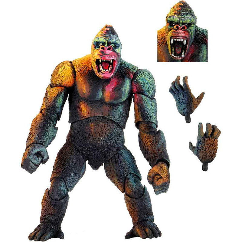 اکشن فیگور نکا مدل کینگ کونگ رنگی طرح Ultimate King Kong ارتفاع 18 سانتی‌متر