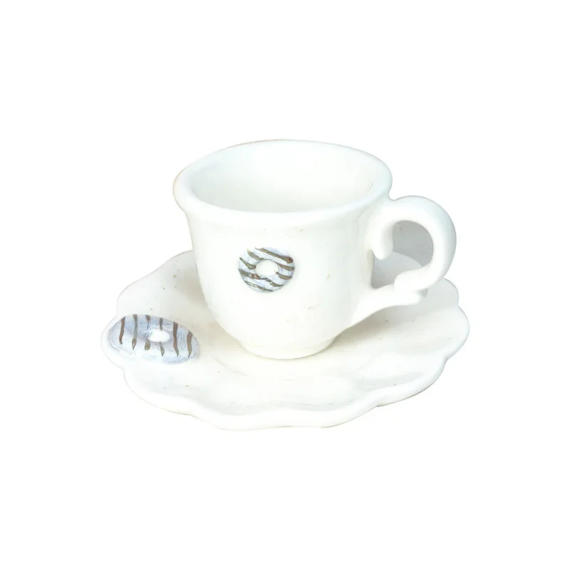 فنجان و نعلبکی مدل قهوه خوری کد 00