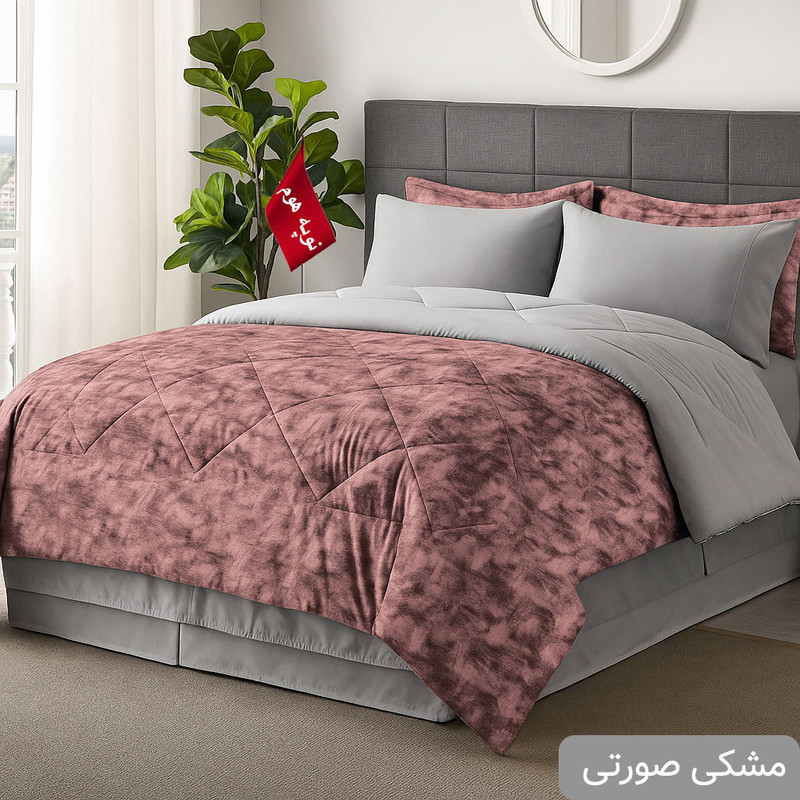 سرویس روتختی 2 نفر 8 تکه نوپه هوم مدل مخمل آرتمیس 28