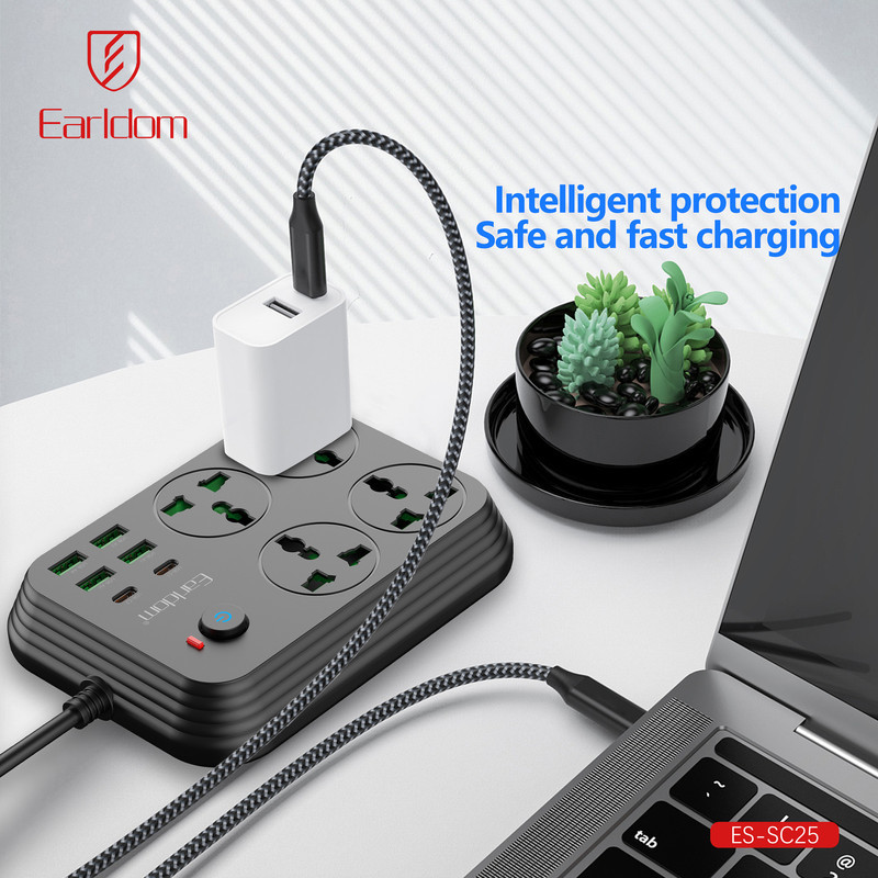 چندراهی برق ارلدام مدل POWER SOCKET SC25