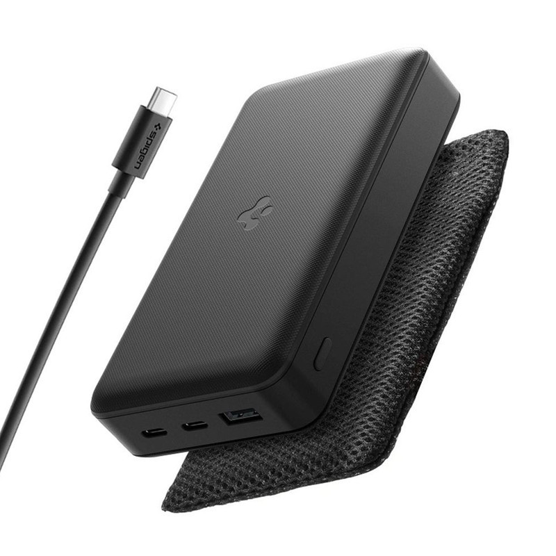 پاوربانک 30 وات اسپیگن مدل PA2305 ظرفیت 30000 میلی‌آمپرساعت به همراه کابل USB-C