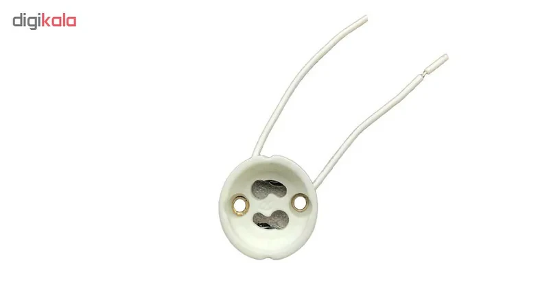 سوکت لامپ هالوژن پایه GU10 کد 02 بسته 5 عددی