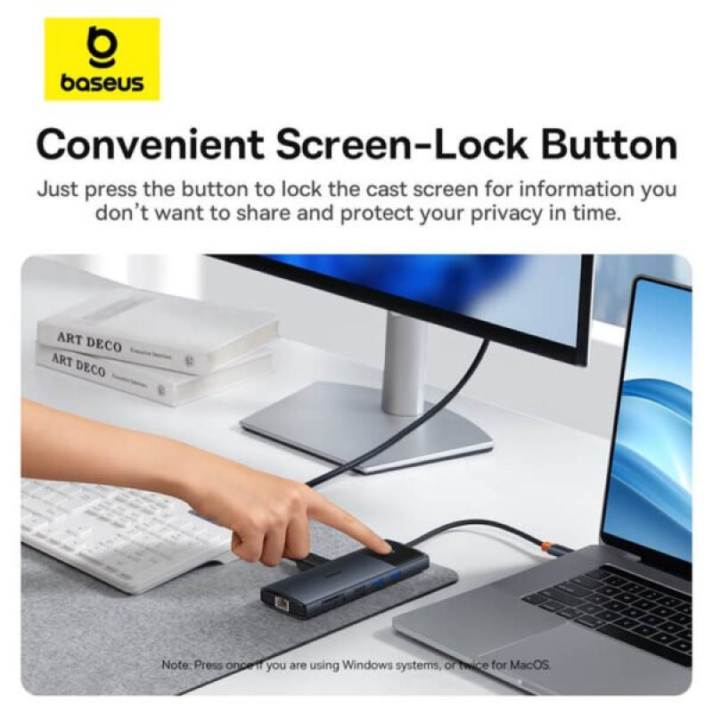 هاب 11 پورت USB-C بیسوس مدل Metal Gleam Series II