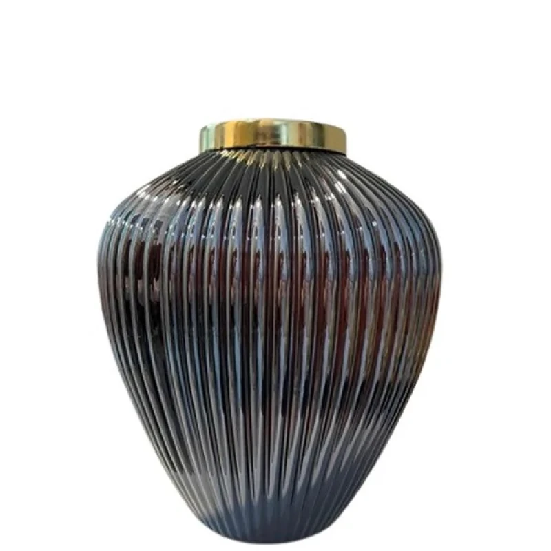 گلدان  دکوری مدل شیشه ای کد 010
