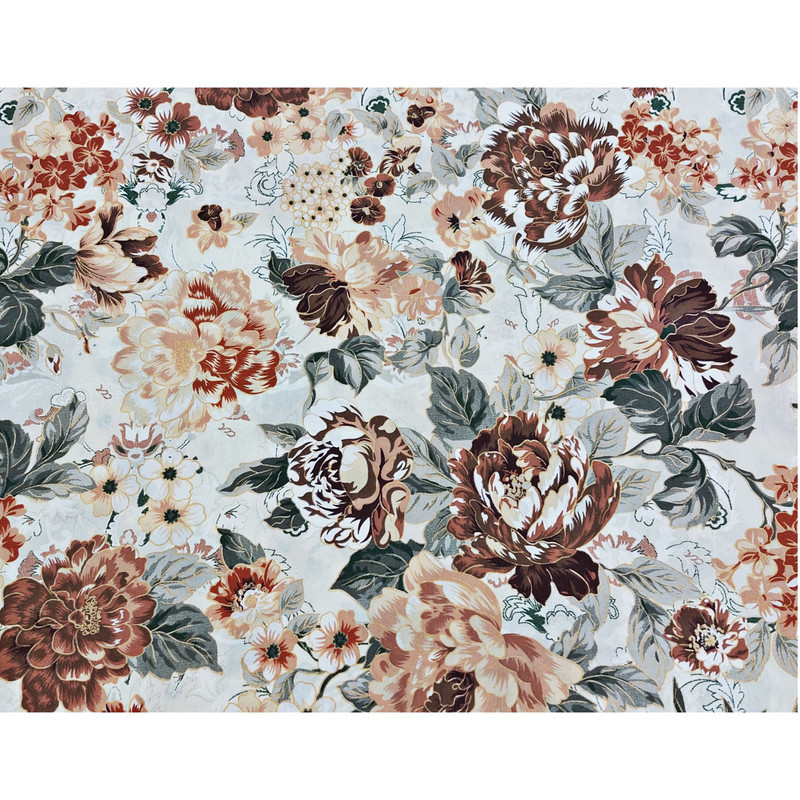 ملحفه مدل روانداز طرح ارکیده یک نفره سایز 140×200 سانتی متر