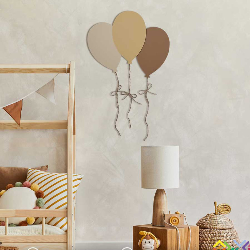 دیوار کوب اتاق کودک طرح بادکنک ها مدل MKids31-J