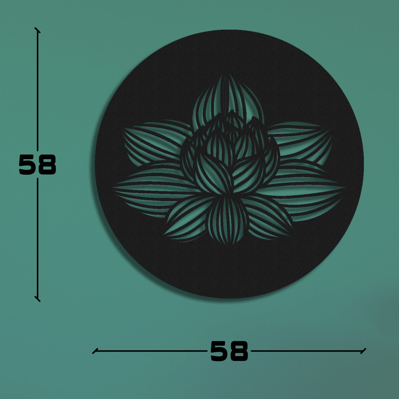 دیوارکوب طرح نیلوفر آبی مدل fl-s03