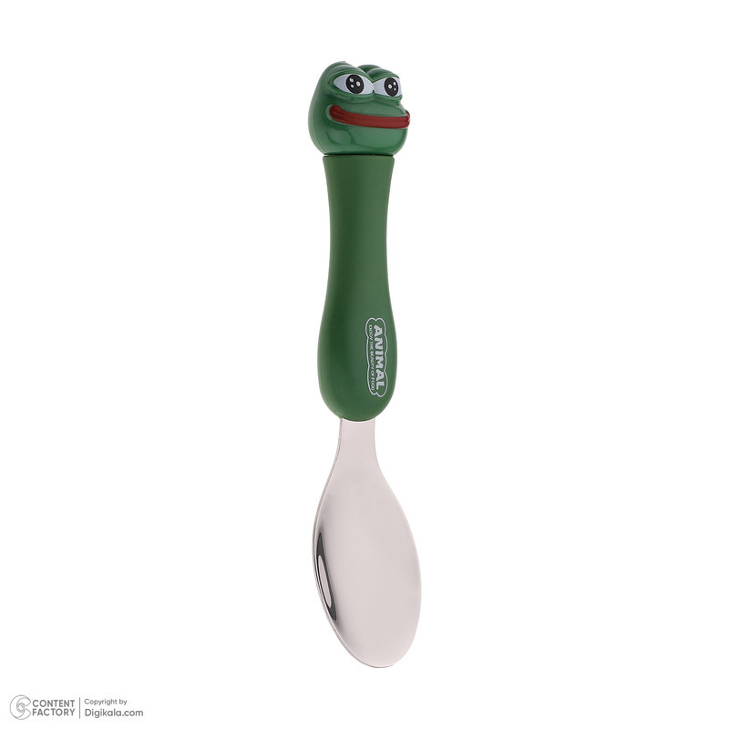 قاشق و چنگال کودک مدل Pepe the Frog بسته 2 عددی