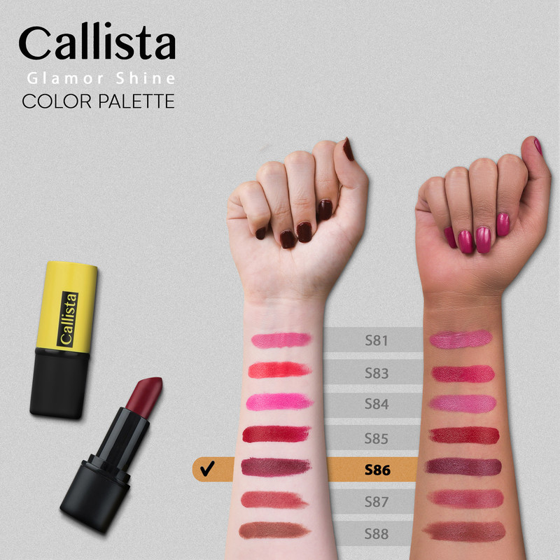 رژ لب جامد کالیستا مدل Glamor Shine شماره S86