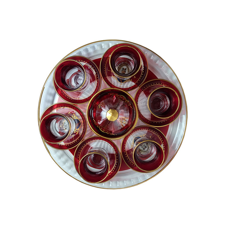 سرویس چای خوری 15پارچه طرح شاه عباسی