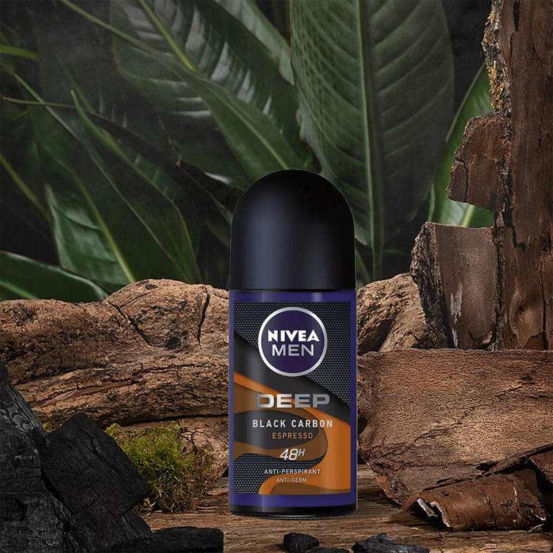 رول ضد تعریق نیوآ مدل DEEP BLACK CARBON ESPRESSO حجم 50 میلی لیتر