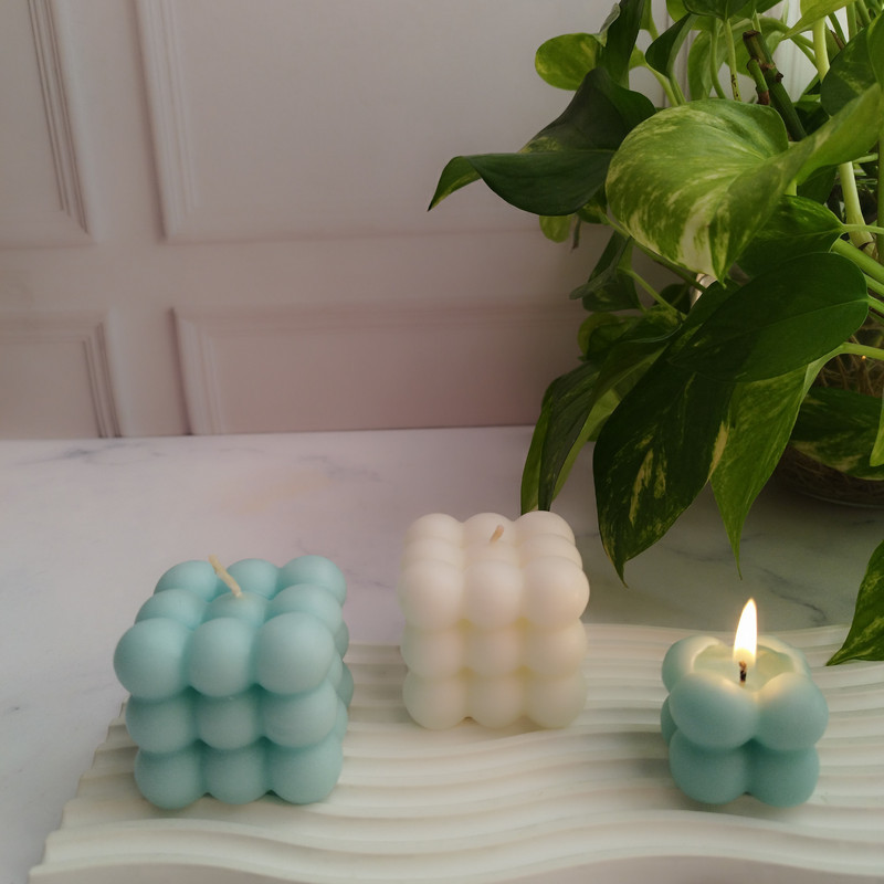 شمع مدل روبیک بسته 3 عددی