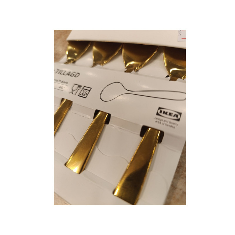 ست قاشق چای خوری ایکیا مدل TILLAGD بسته 4 عددی