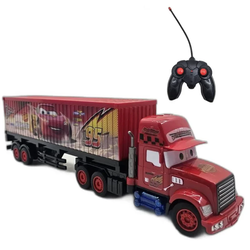 ماشین بازی کنترلی ناب سل مدل تریلی کانتینر مک کویین شارژی کد McQueen's car container truck naab00222