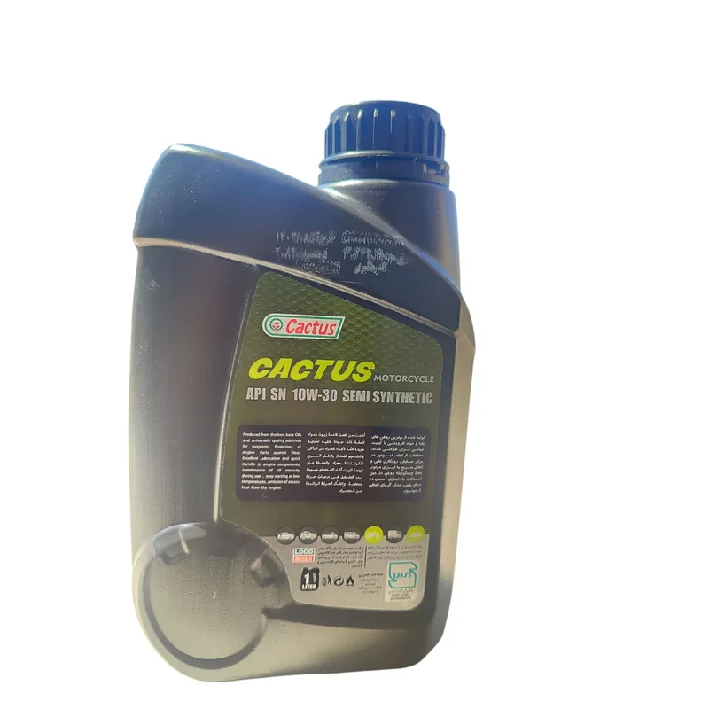روغن موتور سیکلت تمام سنتتیک کاکتوس مدل SN 10W-30 حجم 1 لیتر