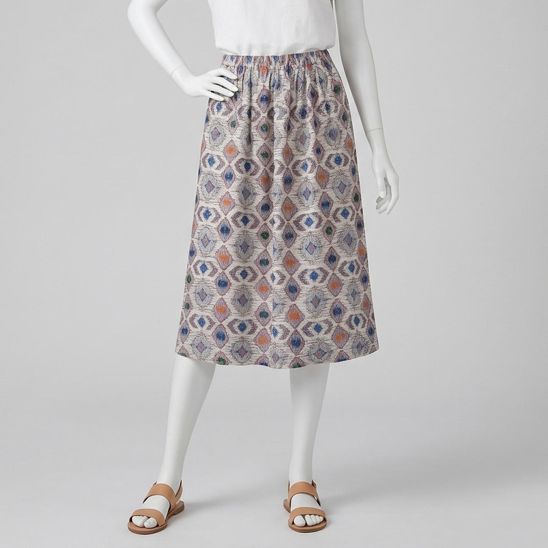 دامن چین‌دار زنانه مدل نخی کد ۰۱