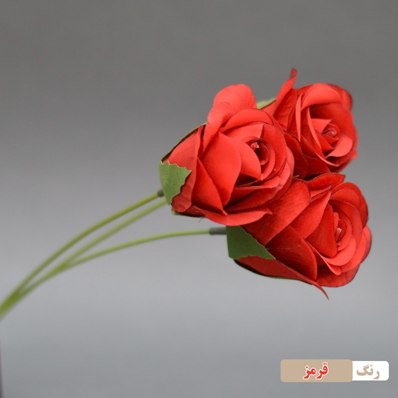 گل مصنوعی مدل سرگل رز بسته ده عددی
