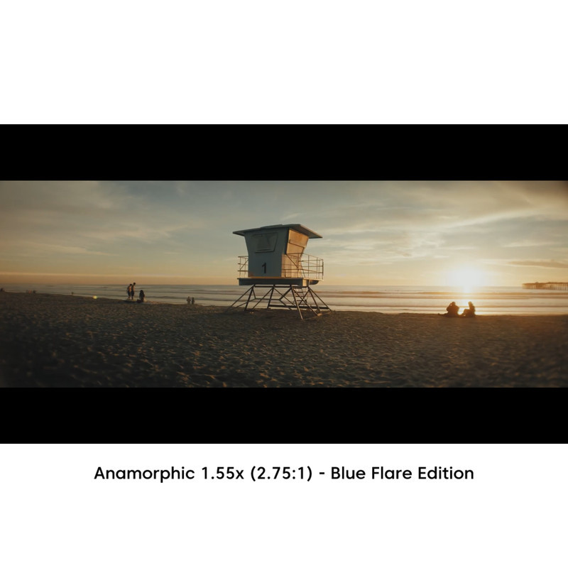 لنز کلیپسی موبایل سندمارک مدل Anamorphic 1.55x (Blue Flare)