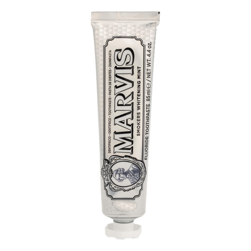 خمیر دندان سفید کننده مارویس مدل Smokers Whitening Mint حجم 85 میلی لیتر