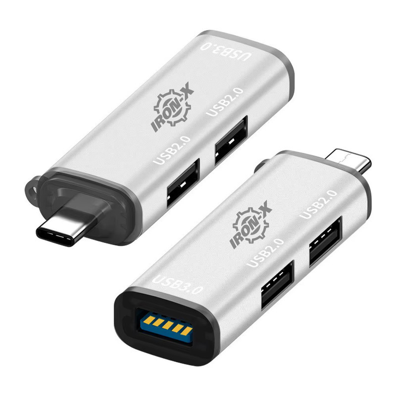 هاب 3 پورت USB 3.0 آیرون ایکس مدل TYPEC HUB300