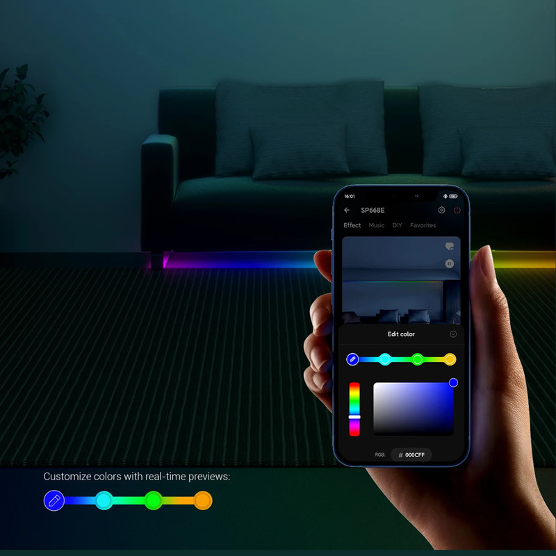 ریسه ال ای دی هوشمند مدل SMART COLOR طول 6 متر