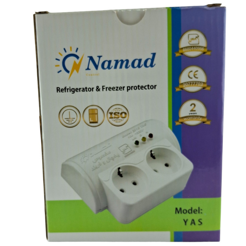 محافظ ولتاژ نماد کنترل مدل یخچال فریزر  طول کابل 18متر