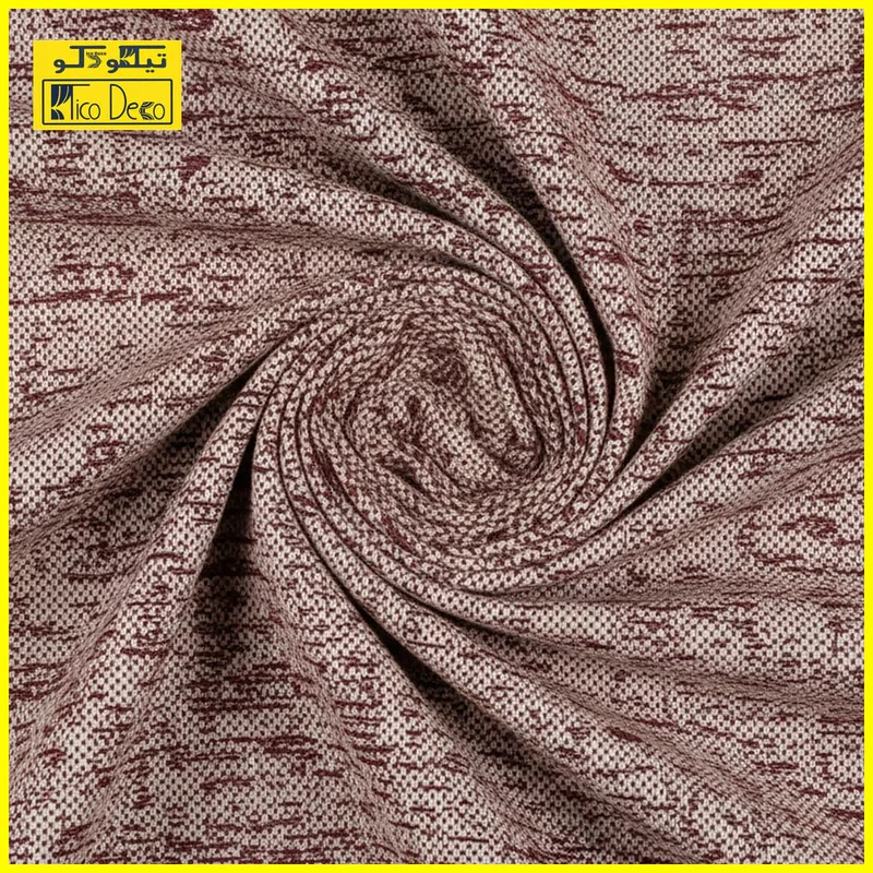 پرده تیکو دکو مدل ابریشم اسلب نویزی سایز 280 × 140 سانتی‌متر مجموعه 2 عددی