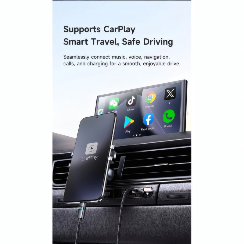 کابل تبدیل USB به USB-C مک دودو مدل CA-652 طول 1.2 متر