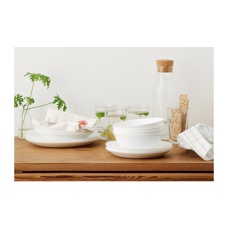 بشقاب میوه خوری ایکیا مدل Oftast سایز 19 - بسته 6 عددی