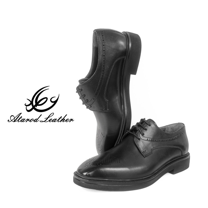 کفش مردانه چرم عطارد مدل چرم طبیعی کد SH244