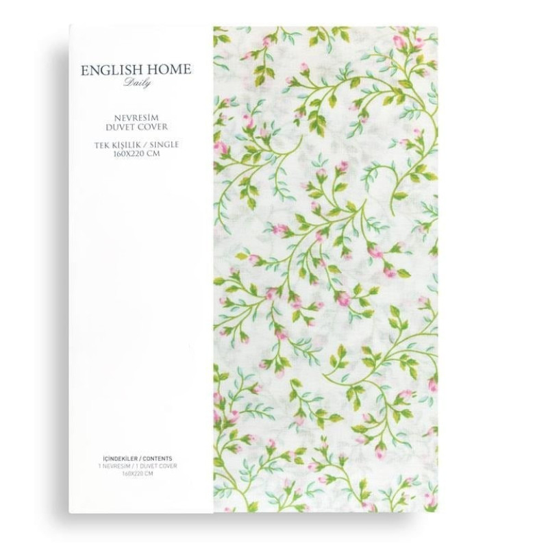روکش لحاف پنبه انگلیش هوم مدل Rosebella دو نفره سایز 220x200 سانتی‌متر