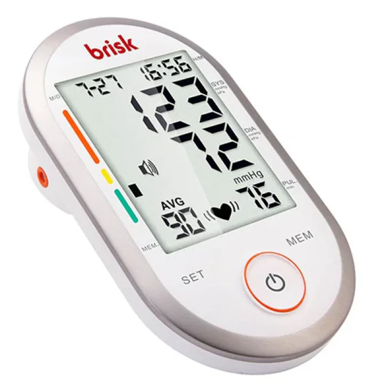 فشارسنج بازویی بریسک مدل PG-800B28 با منبع تغذیه برق و باتری و آداپتور همراه