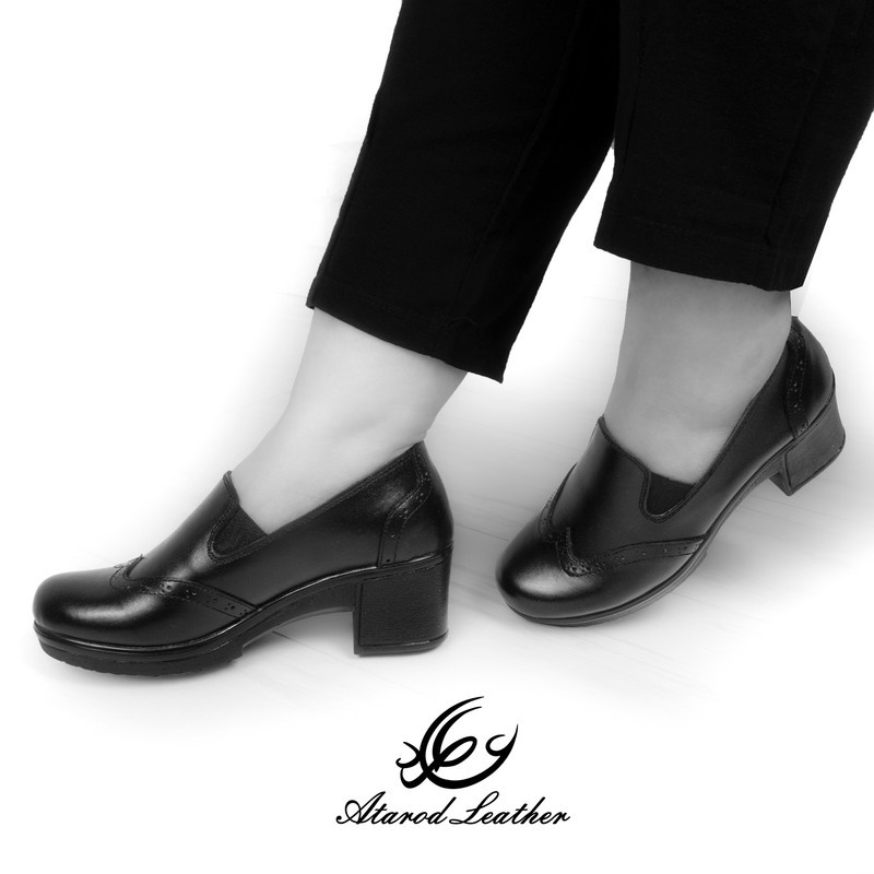 کفش زنانه چرم عطارد مدل  طبی چرم طبیعی کد SH71