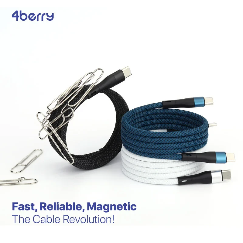 کابل USB-C فوربری مدل Magnetic KS-CC01-60W طول 1 متر