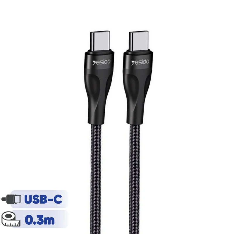 کابل تبدیل usb-C به usb-C یسیدو مدل CA83 طول 0.3 متر