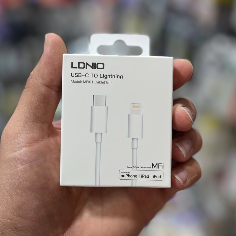 کابل تبدیل USB-C به لایتنینگ الدینیو مدل iphone-12Pro طول 1 متر