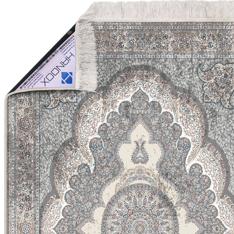 فرش ماشینی هانوکس مدل مدرن طرح آذربانو کد HAM.303.01