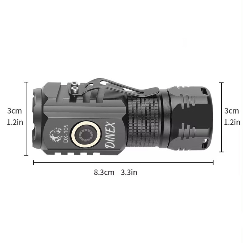 چراغ قوه دینکس مدل ضد آب  DX-105 با نور مهتابی