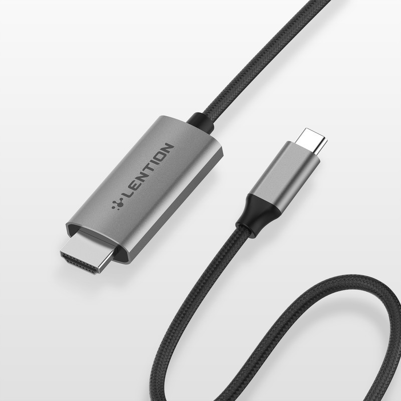 کابل تبدیل USB-C به HDMI لنشن مدل CU-707H NA 4K 60HZطول 1.8متر