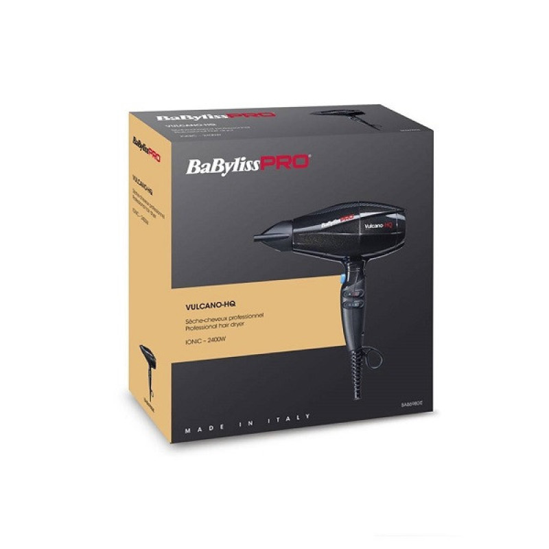 سشوار حرفه‌ای 2400 وات بابیلیس پرو مدل BAB6980IE، موتور AC، وزن 280 گرم، المنت سرامیک تورمالین