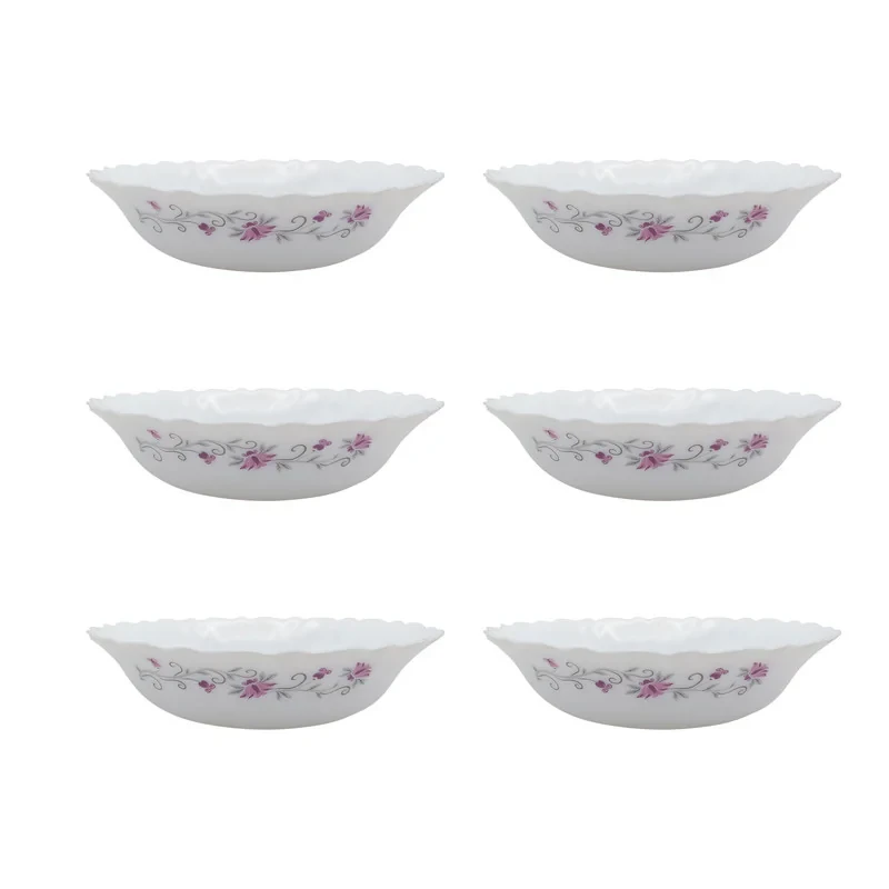 کاسه پارس اپال طرح لیندا کد 124S بسته 6 عددی