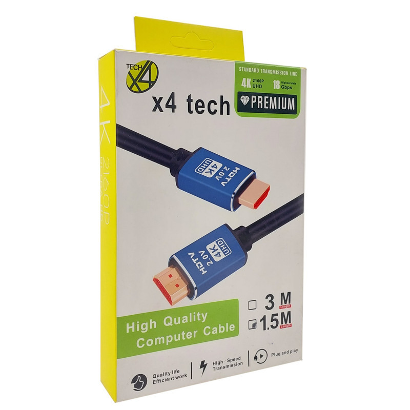 کابل HDMI ایکس فورتک مدل  4K طول 3 متر