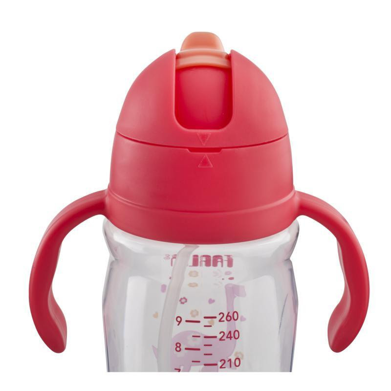 لیوان آبمیوه خوری کودک فارلین مدل نی دار سوپاپ دار کد AG-10021