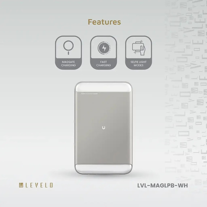 پاور بانک لولو مدل MagLight ظرفیت 8000 میلی آمپر ساعت