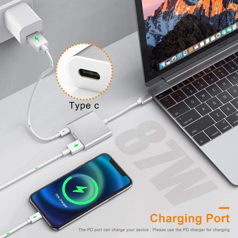 مبدل USB-C به USB-C  USB 3.0  HDMI 4K  مدل Adapter 3 in1